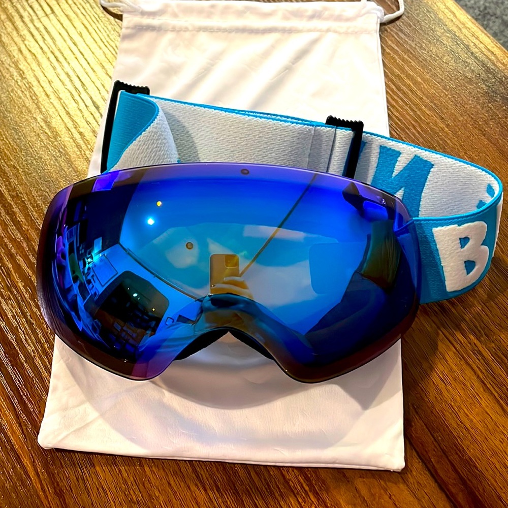 “BE NICE” BLUE LENS - Ski Goggles